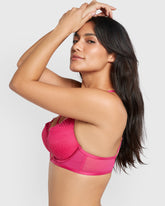 Isla & Evie Beyond Sexy Pushup Plunge Bra Pink / 34B